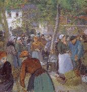 Camille Pissarro Market oil painting artist